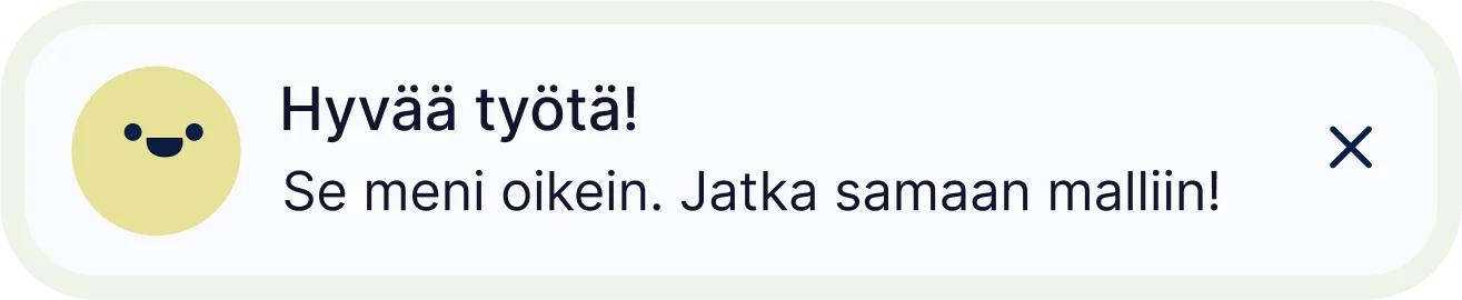 Tehtävän eteneminen mobiililaitteella, ja digitaalinen apuri Kepponen